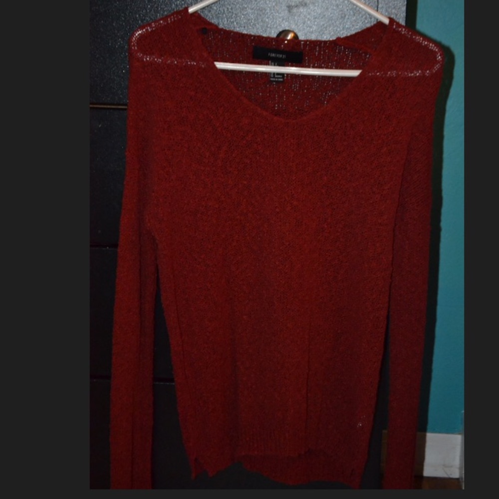 Red sweater